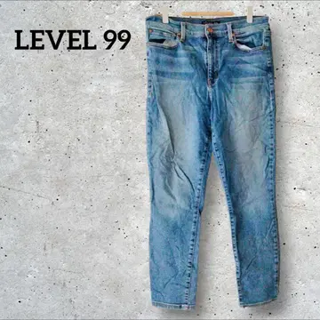 1점 한정 LEVEL 99 라이트 블루 스트레이트 데님