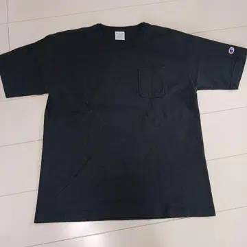(새상품급) 챔피온 T1011 포켓 부착 T 블랙 M