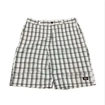 [Dickies] 체크 하프 팬츠