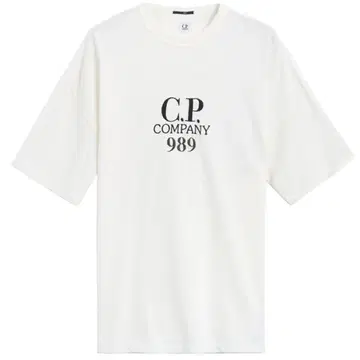 C.P. COMPANY 화이트 티셔츠 989 M 사이즈