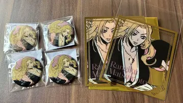 BLEACH WORLD 마츠모토 란기쿠 글리터 캔뱃지 색지
