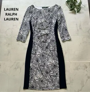 새상품급 LAUREN RALPH LAUREN 개더 저지 원피스 SS