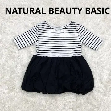 [ NATURAL BEAUTY BASIC ] 튜닉/보더/새상품급/반팔