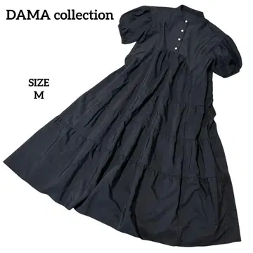 DAMA collection 티어드 롱 원피스 퍼프 슬리브 M