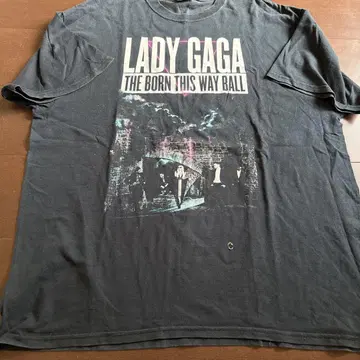 Lady Gaga The Born This Way Ball 티셔츠 XL