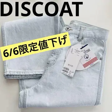 택 포함 새상품 DISCOAT 디스코트 데님 스트레이트 여름