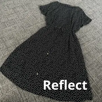 리플렉트 원피스 드레이프감 네이비 플레어 9호