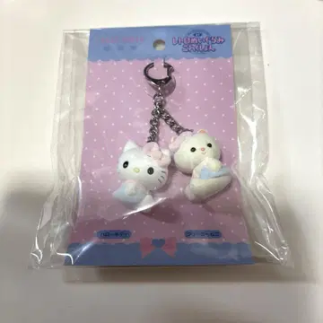산리오 요시토쿠 콜라보 키링 플로키 헬로키티 키티