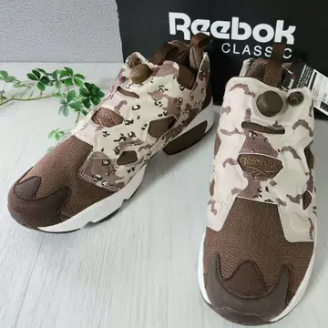 미사용 REEBOK 빔즈 펌프 퓨리 스니커즈 카모플라쥬