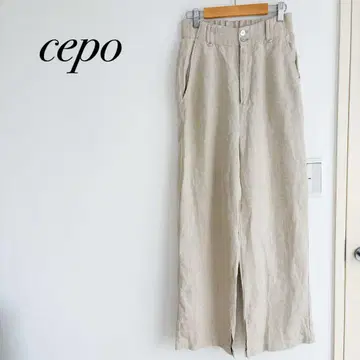 cepo 세포 린넨 100% 린넨 스트레이트 팬츠