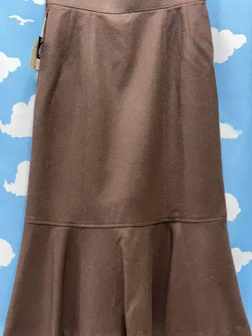 브라운 플레어 스커트