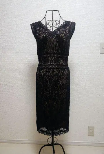 타다시 쇼지 TADASHI SHOJI 블랙 드레스 원피스 레이스
