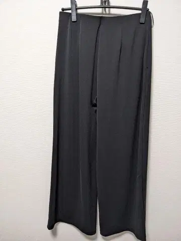 유니클로 블랙 와이드 팬츠 XL