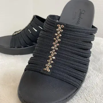 Skechers 스케쳐스 블랙 샌들 아치 핏 24cm