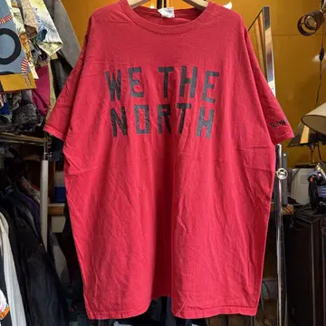미국 빈티지 의류 WE THE NORTH 오버 사이즈 티셔츠 레드