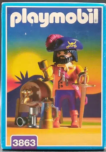 PLAYMOBIL 3863 술통과 해적 선장