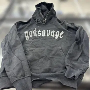 godsavage 블랙 후드티 L