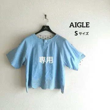 AIGLE 에글 새상품! 코튼 린넨 풀오버 블라우스