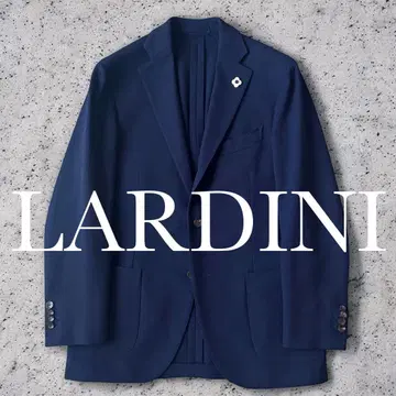 미사용급 LARDINI 테일러드 자켓 홉색 언컨 48