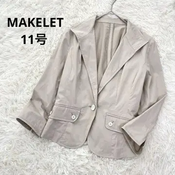 마케렛 자켓 빅 칼라 라이트 아우터 겉옷 11호 7부 소매