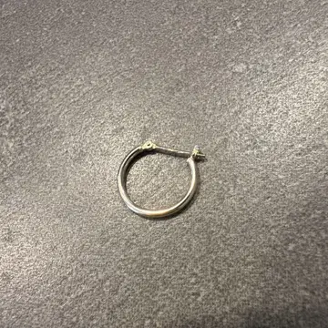 K10 실버 후프 귀걸이 한쪽 귀용 약 1.5cm