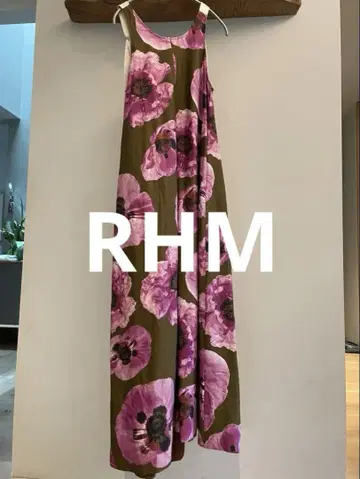 RHM LEE MATHEWS 슬리브리스 꽃무늬 롱 원피스
