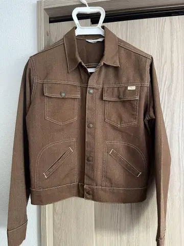 브라운 데님 자켓