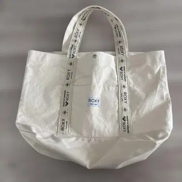 록시 빅 토트 토트백 캔버스 화이트 아이보리