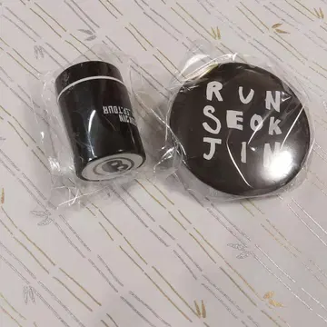 BTS JIN RUNSEOKJIN 일본 한정판 캡슐 토이 캔뱃지 스탬프