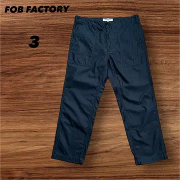 FOB FACTORY 베이커 팬츠 블랙 검정 3