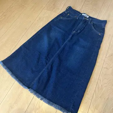 Ford Mills Lee 데님 프린지 스커트