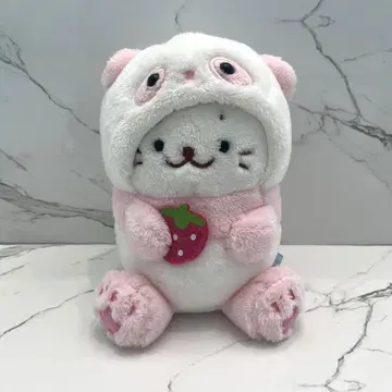 시로탄 딸기 팬더 시로탄 봉제 인형