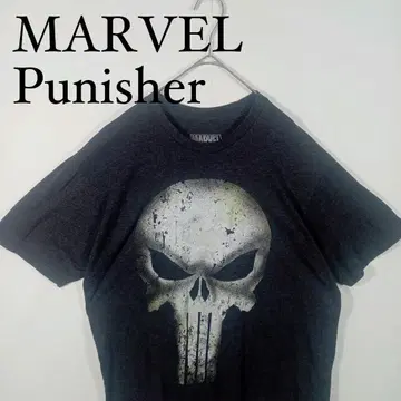 MARVEL 패니셔 Punisher 스컬 티셔츠 아메리칸 코믹스 L