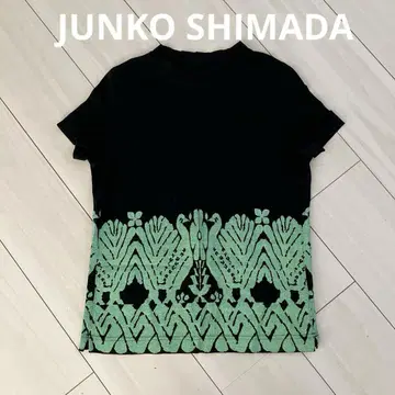 JUNKO SHIMADA 준코 시마다 블랙 반팔 티셔츠 11