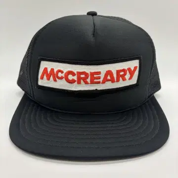 90년대 빈티지 McCREARY 기업 자수 패치 로고 트래커 캡