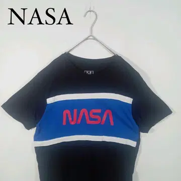 NASA 절개 패턴 티셔츠 L 기업 로고 WESTY