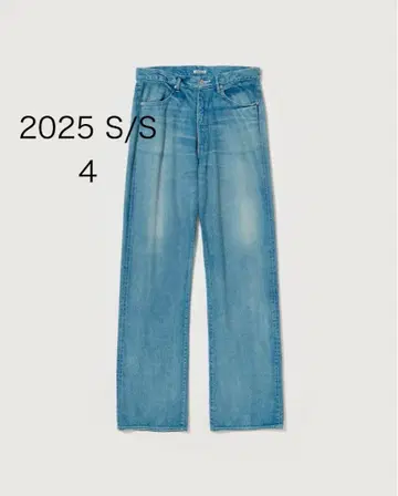 오라리 SELVEDGE FADED LIGHT DENIM PANTS