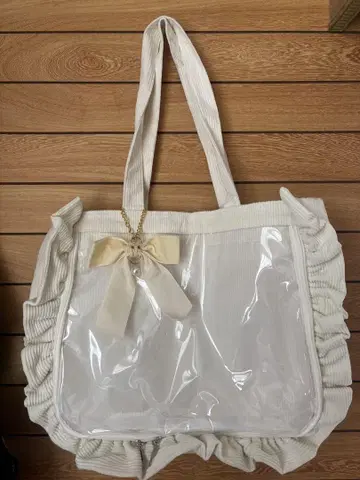자카마트 이타백 백 참 포함 프릴 토트백