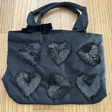 Lou Lou collection 토트백 하트 블랙 새상품급