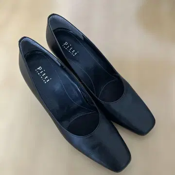 블랙 가죽 펌프스 24.0cm