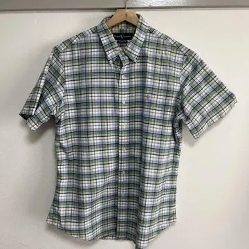 Ralph Lauren 반팔 체크 셔츠 XL