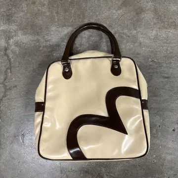 evisu 숄더백 크림/브라운