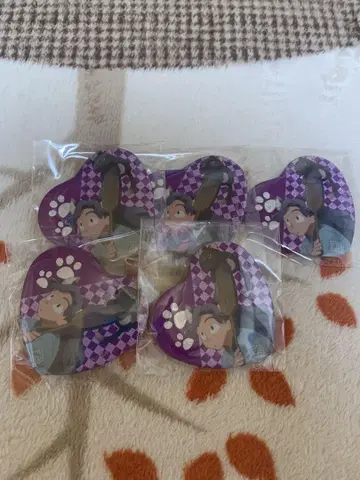 닌자 타마 란타로 난자 타운 하트 캔뱃지 아야베 기하치로 5개