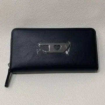지퍼식 블랙 장지갑