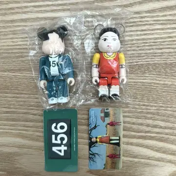 BE@RBRICK 베어브릭 시리즈 44 호러 오징어 게임 양면 2개 세트