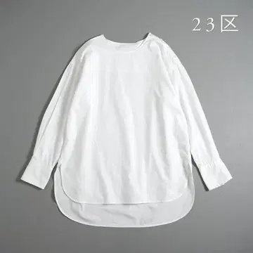 260t*23구 코튼 숄더 버튼 블라우스