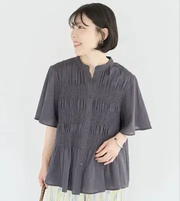 Green Parks SET 2개 마조리카 셔링 블라우스 + 탱크