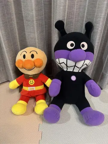 호빵맨과 바이킹맨 봉제 인형 세트