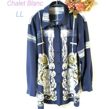 Chalet Blanc 긴팔 셔츠 LL 네이비 꽃무늬