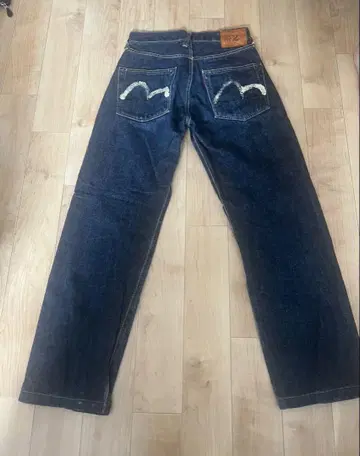 EVIS 다크 블루 데님 청바지 27x35